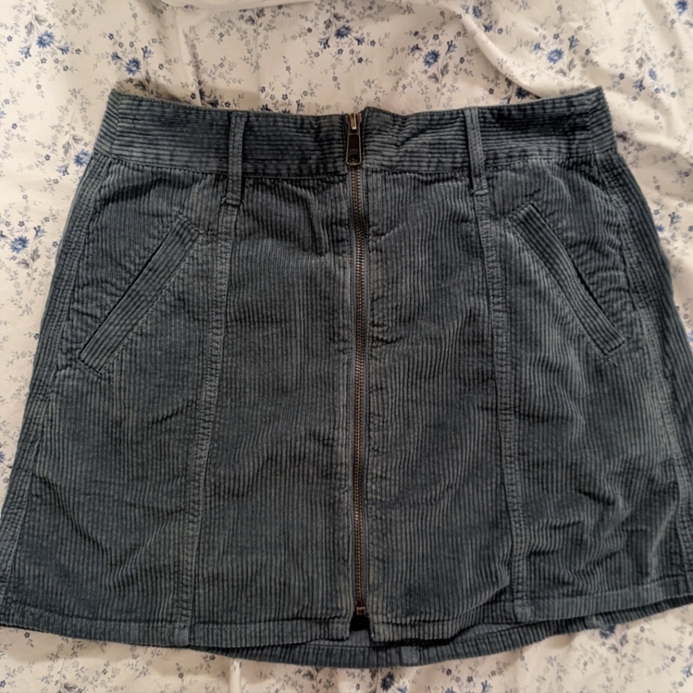 A-line corduroy skirt.